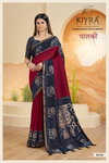 Paalki By Kiyra Viscose Silk Aari Work Saree Wholesalers In Surat
